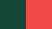 Bottle Green/Fire Red