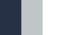 Navy/Silver/White